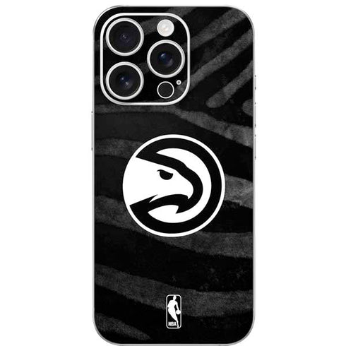 NBA Atlanta Hawks Black Animal Print iPhone 16 Pro Skin